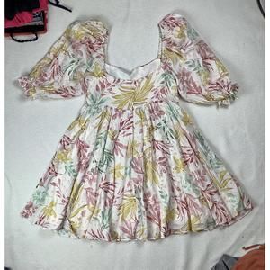 By Together floral mini babydoll dress size small